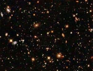 Hubble Deep Field image of galaxies 