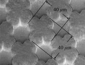 Forming 'micropillars' on the electrodes increased surface area to improve efficiency
