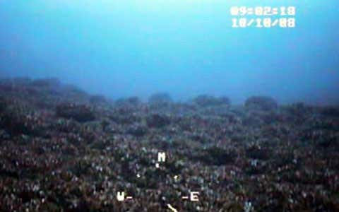 Video taken by the team's robot submarine revealed that the drive-like feature is made of a series of boulders line up on the lake bottom 