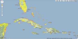Earth's coastlines after sea-level rise, 4000 AD