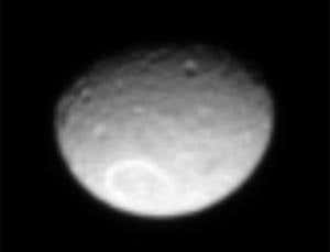 Eclipse darkens 'Death Star' moon