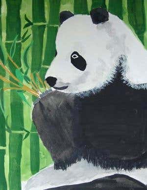 A more conservative but well-executed panda scene was deemed 'good' art