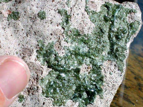 The phosphite created by fulgurites could have fed microbes
