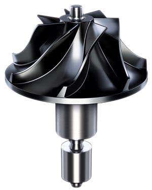 The impeller motor's powerful permanent magnet uses half the power of its predecessor.
