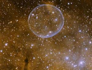 Giant 'soap bubble' found floating in space