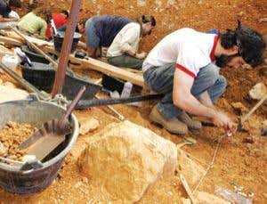 Giant pencil traces archaeological finds fast