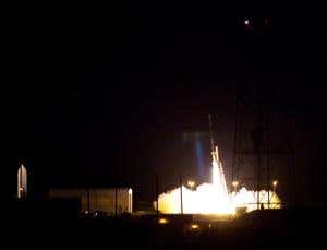 Artificial cloud created at the edge of space