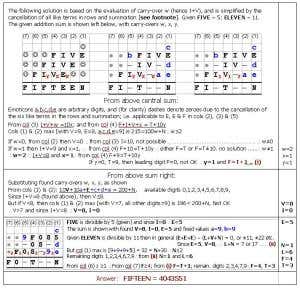 Solution to Enigma No. 1579