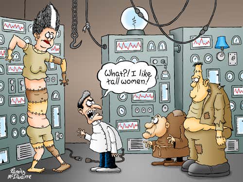 In some jokes, however, the incongruities are harder to resolve. These cartoons appeal more to a psychological group known as