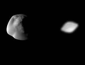 Weird worlds: Pan and Atlas