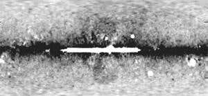 Two giant bubbles, forming an hourglass shape, emanate from the centre of the Milky Way (dark band is the galaxy's disc), according to a new analysis of data taken by the Fermi Gamma-ray Space Telescope 