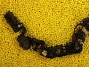 Lizard-like robot can 'swim' through sand