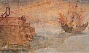 Reconstructed: Archimedes's flaming steam cannon