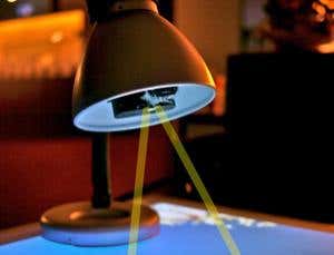 Future on display: Desk lamp turns table top into 3D