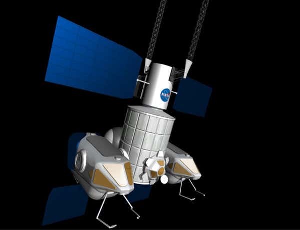 Tranquility has docking ports that could attach to smaller craft, which could detach and inspect an asteroid at close range