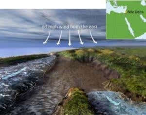 How wind may have parted the sea for Moses