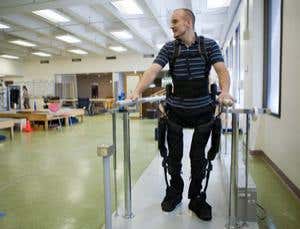 Exoskeleton helps the paralysed walk again