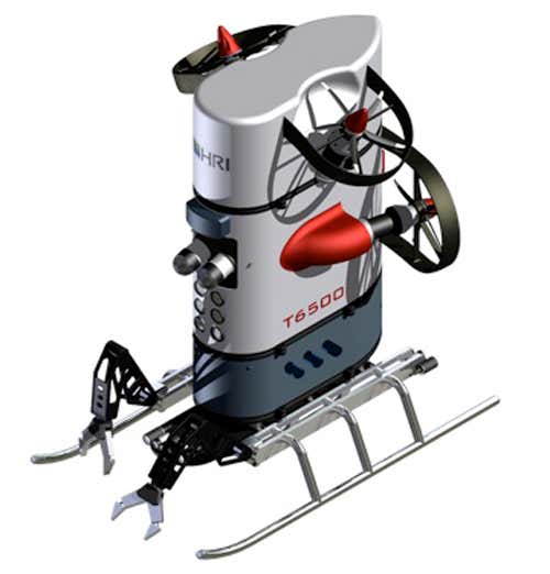The T-6500 is a seabed rover aimed at science research use