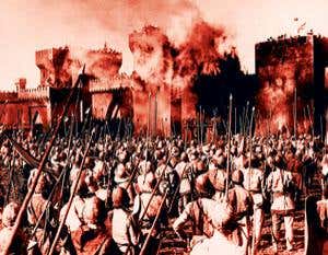 Getting medieval: The first firefights