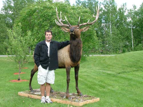 Brian Wolslegel with one of his creations