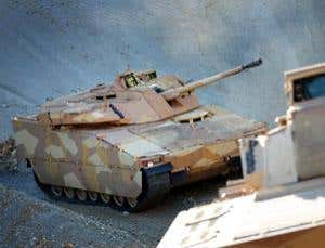 Chameleon tanks blend into background