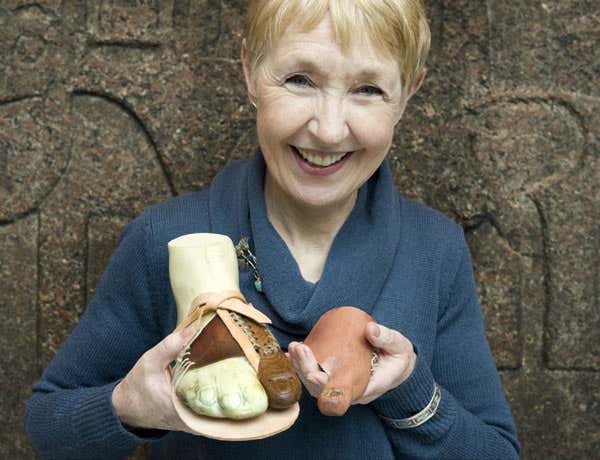 Jacky Finch led a team that built recreations of two false toes found on mummies