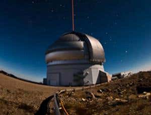 Lasers create five new 'stars' in night sky