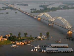 Mississippi river spillway opens to save New Orleans
