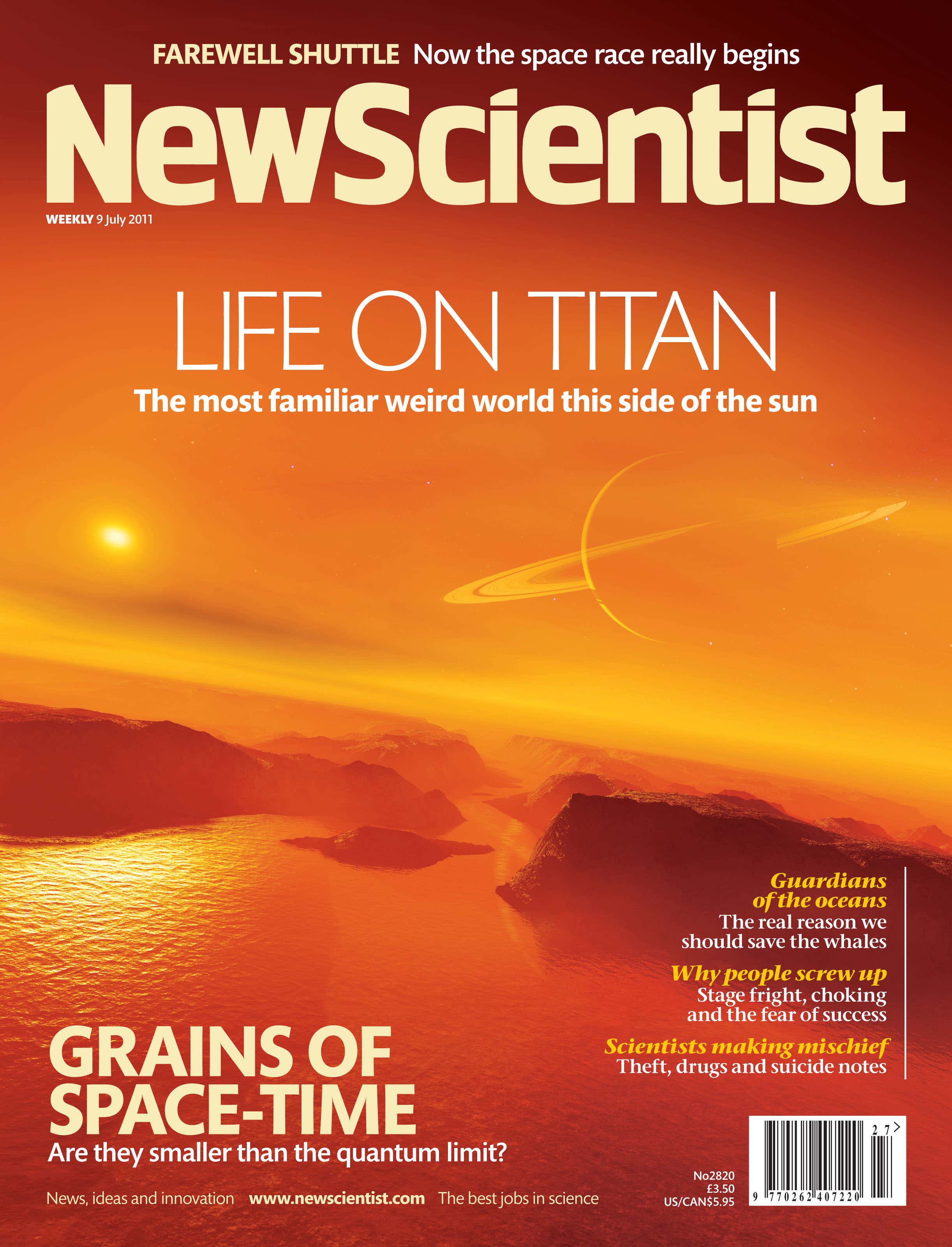 New Scientist issue 2820 cover