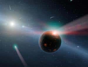Comets may be creating oceans on alien planet