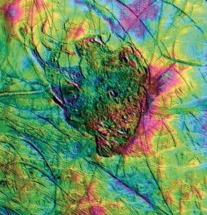 Strange domes on Europa formed on thin ice