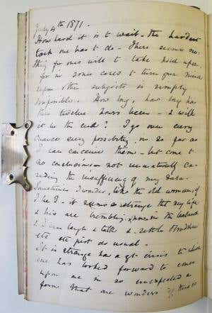 A page from Henrietta's diary