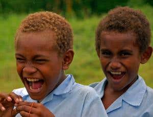 Blonde hair evolved independently in Pacific islands