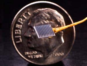 The electrode array that was implanted