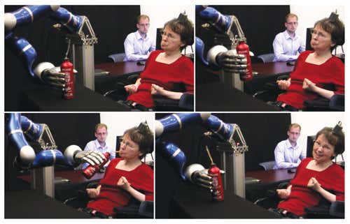 Brain-controlled arm could beat paralysis