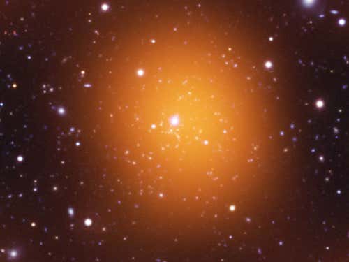 Microwave image of the Phoenix Cluster 