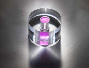 Self-cooling crystal makes room-temperature maser