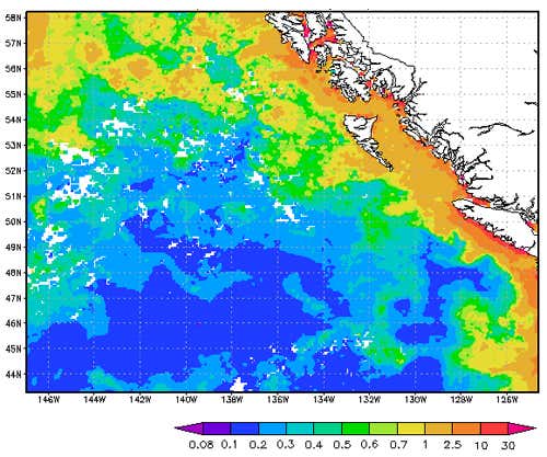Such blooms were not seen in the area at the same time the previous year, when no extra iron was present