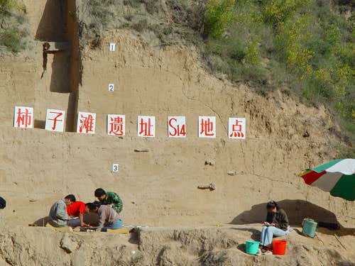 Excavating the Yellow River Shizitan site, where the grindstone was found