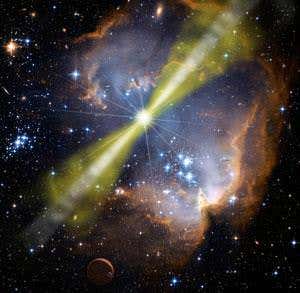 Astrophile: Nude crashing stars spark radiation bursts
