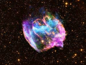 Faint flashes reveal moment a black hole is born