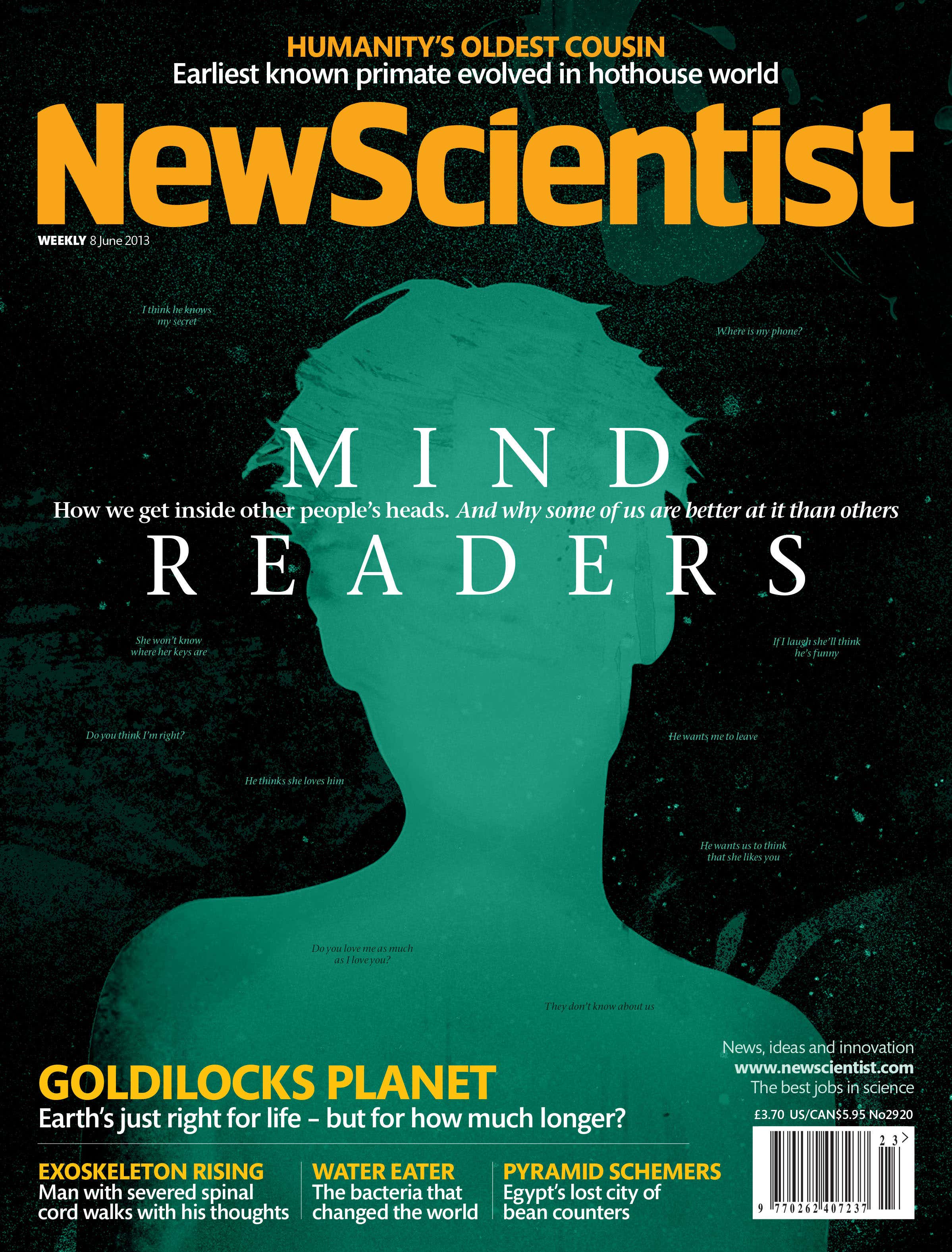 New Scientist issue 2920 cover