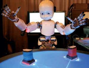 Ability to perceive minds of others emerges in robot