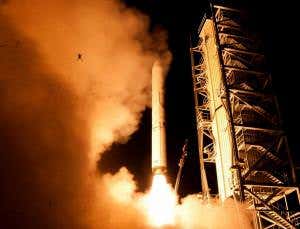 Crispy frog photo-bombs LADEE moon launch
