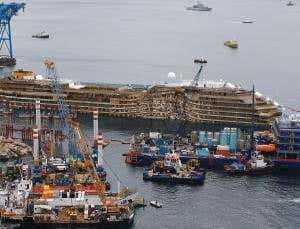 Costa Concordia's rise to reveal seafloor legacy