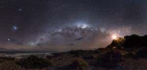 Milky Way emerges from a lighthouse in prize-winning photo