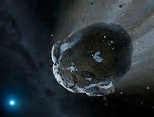 Zombie star caught feasting on a soggy asteroid