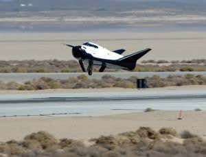 Mini space shuttle crash-lands after free-flight test