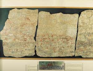 Ancient mural may be first picture of volcanic blast