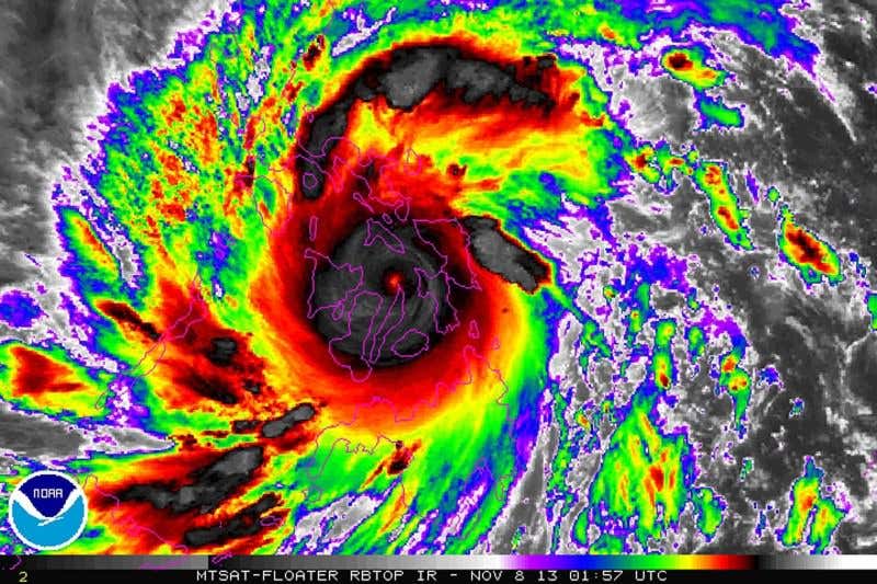 Haiyan from space: See typhoon as it hit Philippines